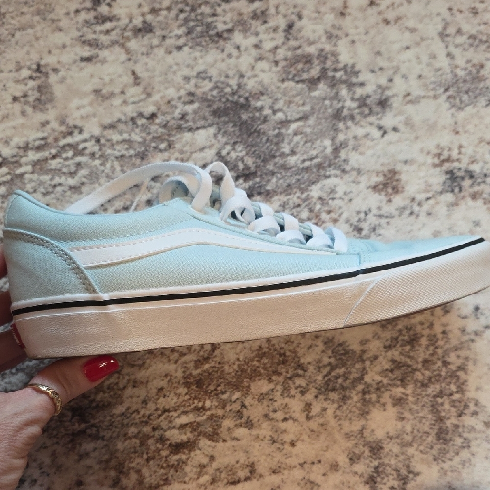 Vans Women's Sky Blue Sneakers - Picture 6 of 8